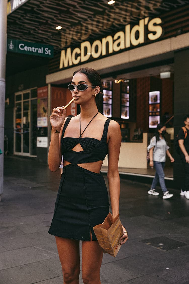 Adriana Dress in Onyx - Image 5