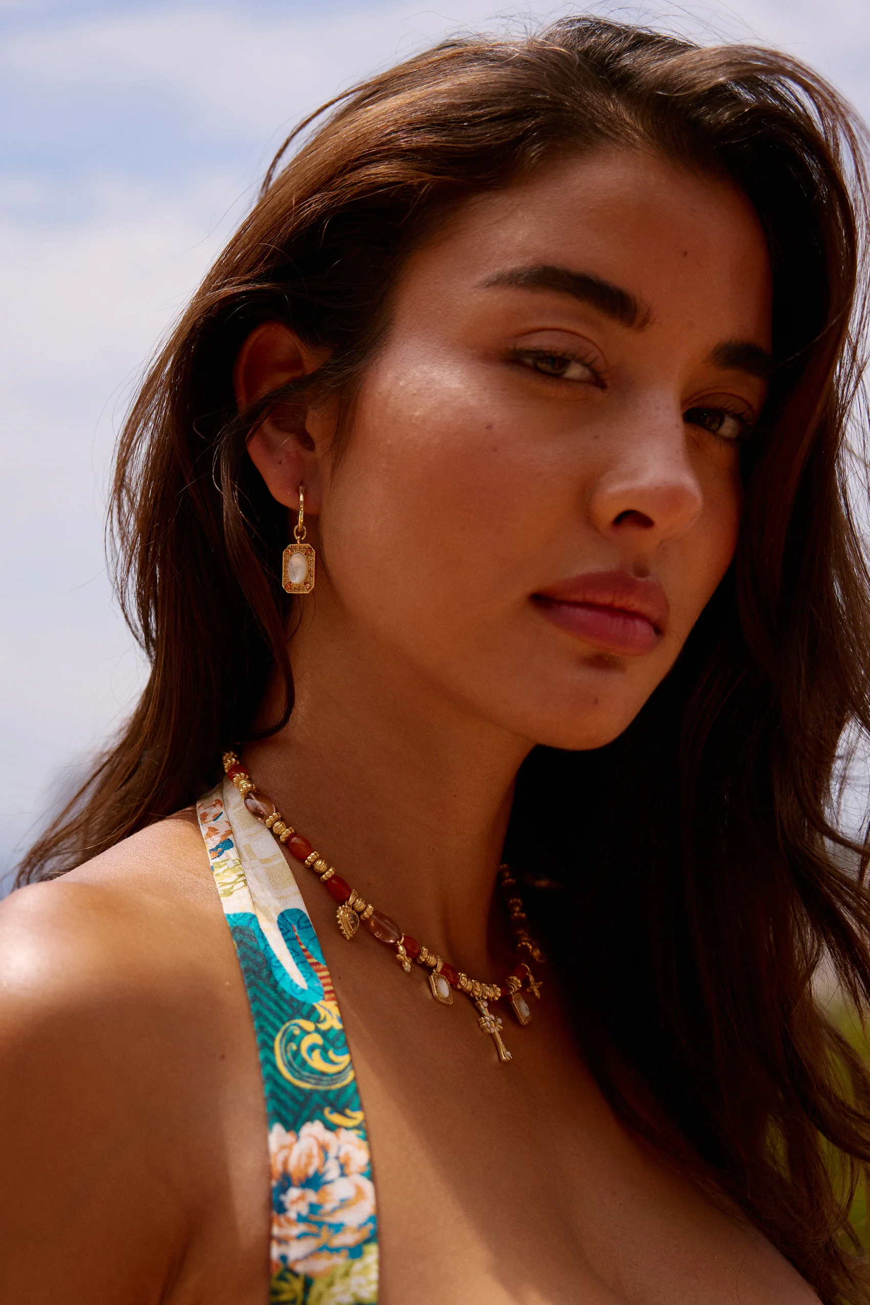 Azela Earrings in Pearl - Image 5