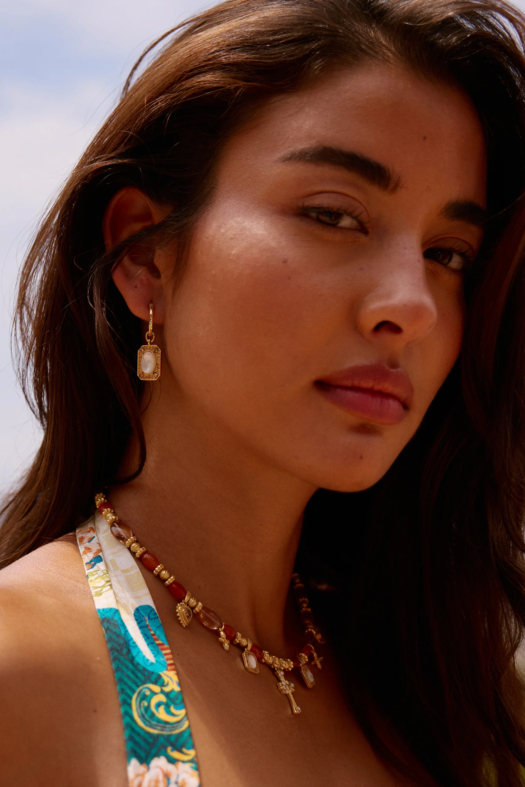 Casa Del Sol Charm Necklace in Carnelian - Image 6