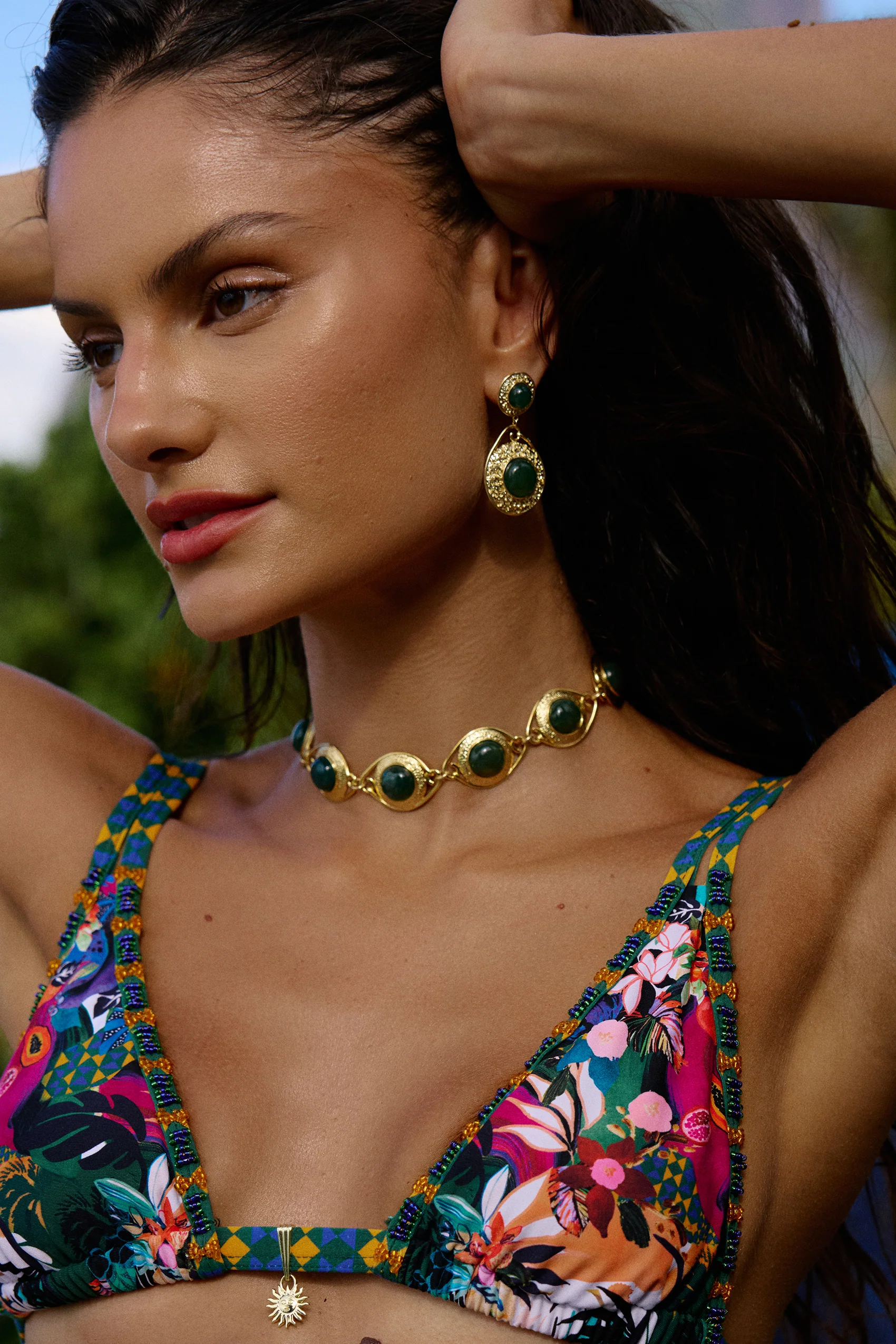 Copacabana Choker in Indian Agate - Image 5