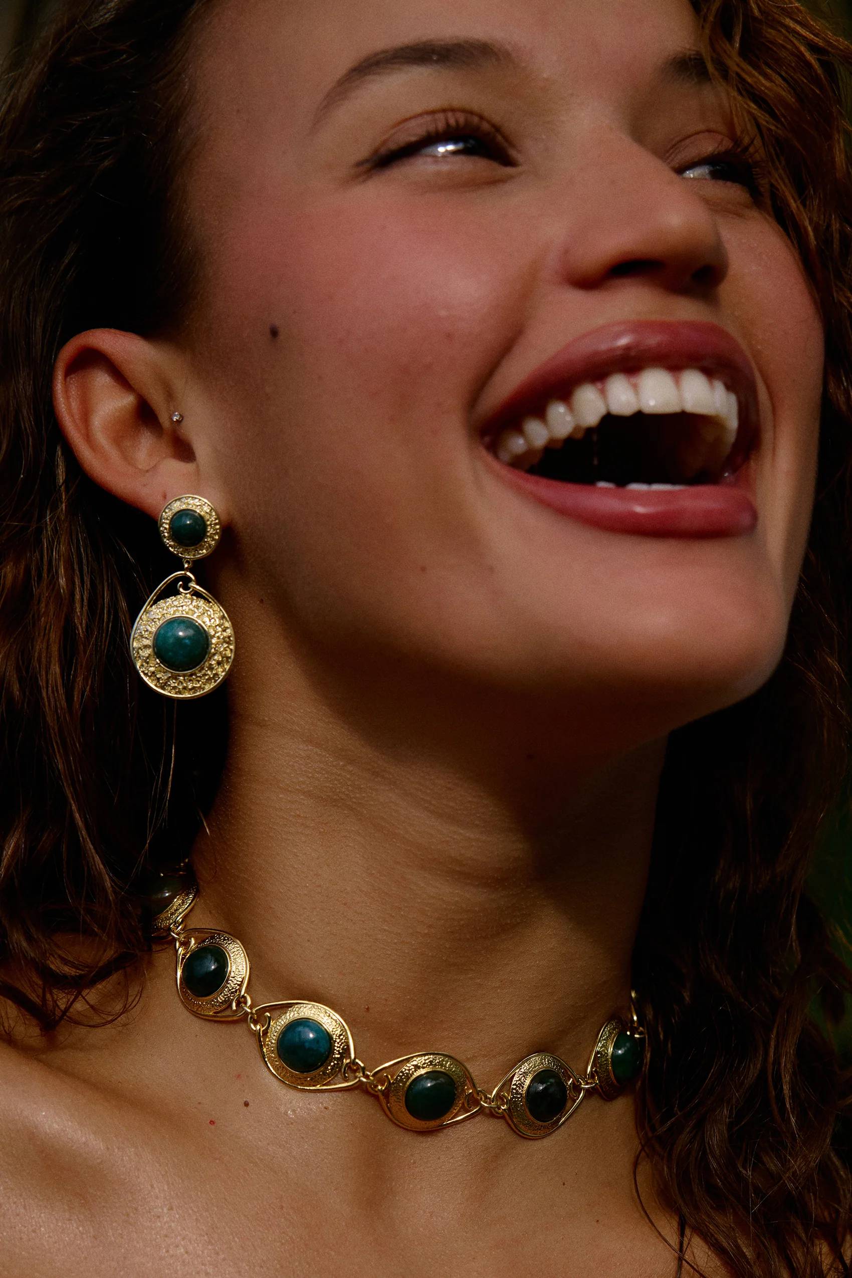 Copacabana Earrings in Indian Agate - Image 4