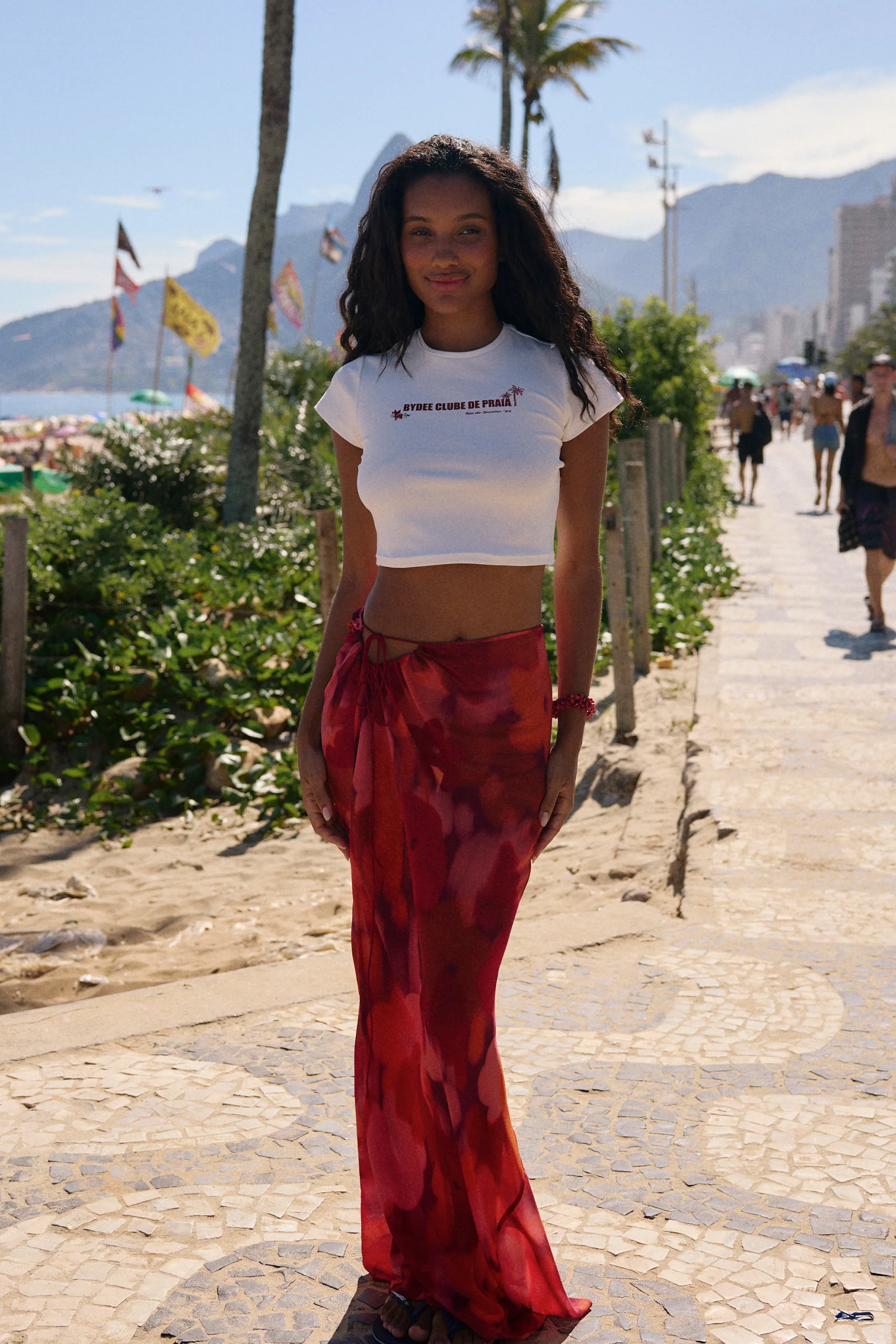 Isabel Baby Tee in White - Image 5