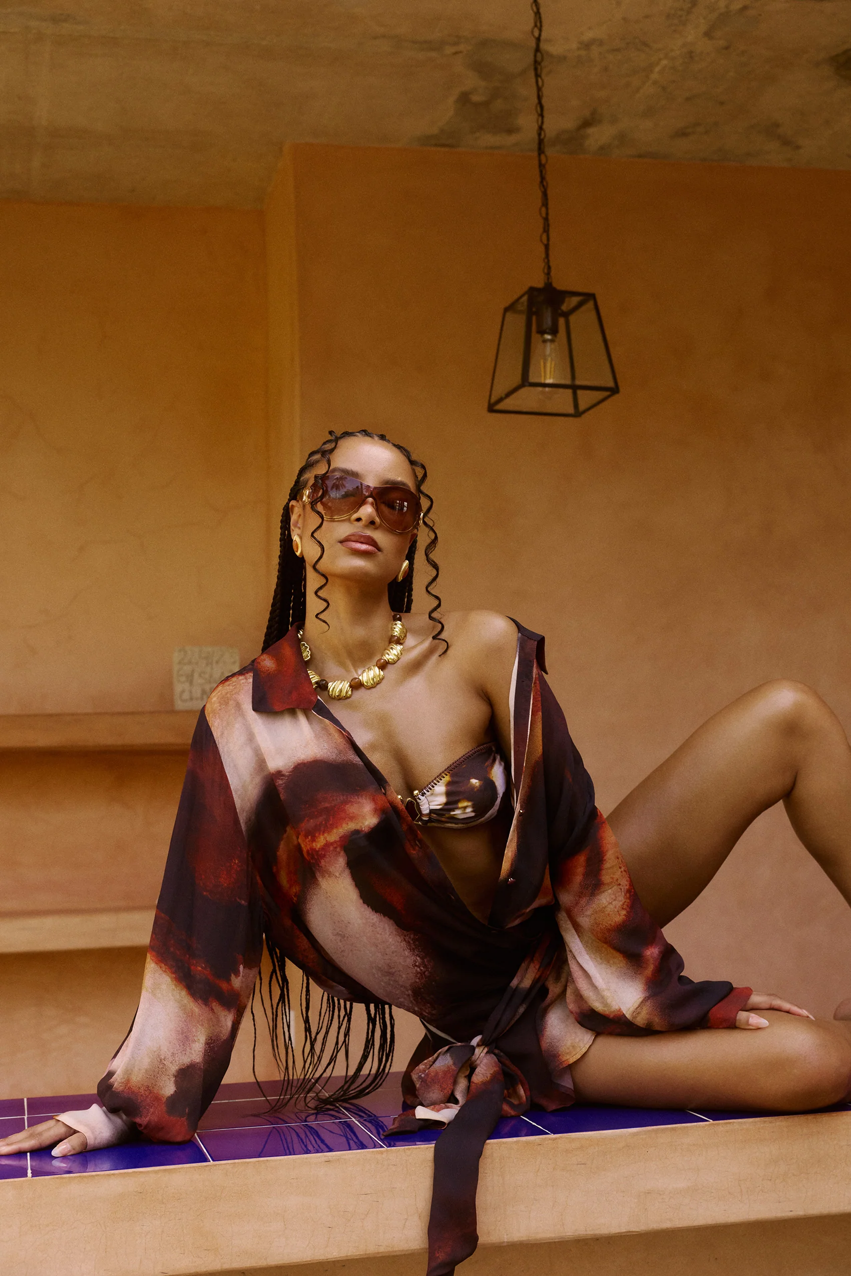 Melia Shirt Dress in Sarabi - Image 10