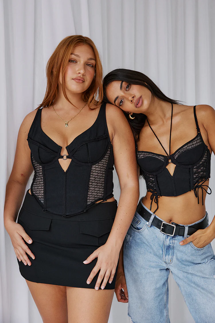 Mila Longline Bra in Onyx - Image 5