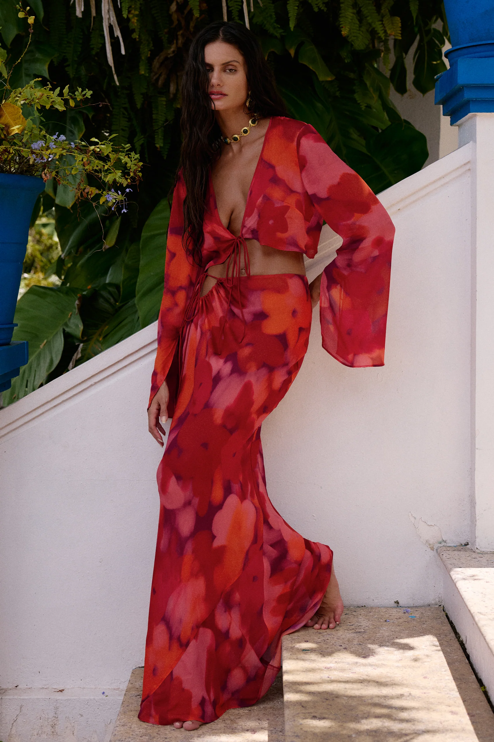 Odessa Maxi Skirt in Floresta - Image 4